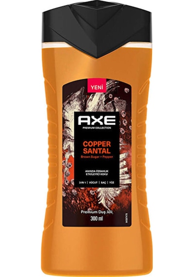 2 Adet Axe Duş Jeli 3in1 Copper Santal 300 Ml Diğer