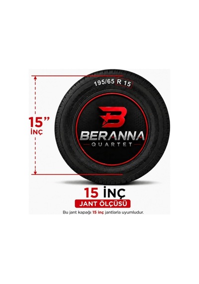 Beranna Quartet 15 İnç Jant Kapağı