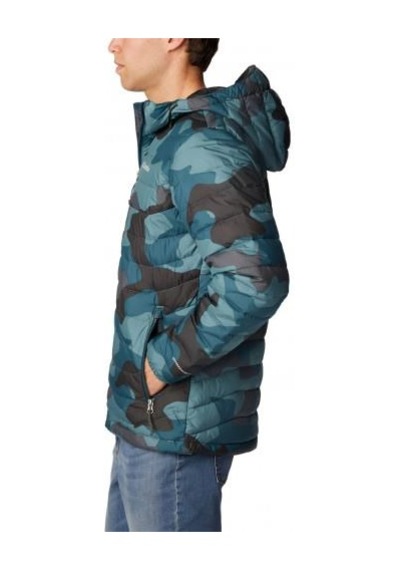 Helly Hansen Columbia Powder Lite Hooded Erkek Mont Yeşil
