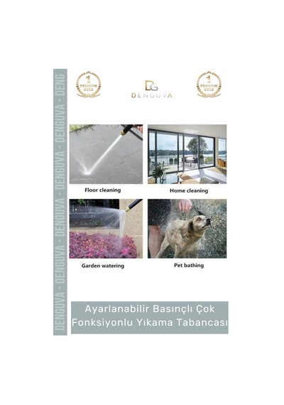 Yıkamatabancası Ayarlanabilir Basınçlı Ergonomik Bahçe Sulama Güçlü Çok Fonksiyonlu Araba Yıkama Ta