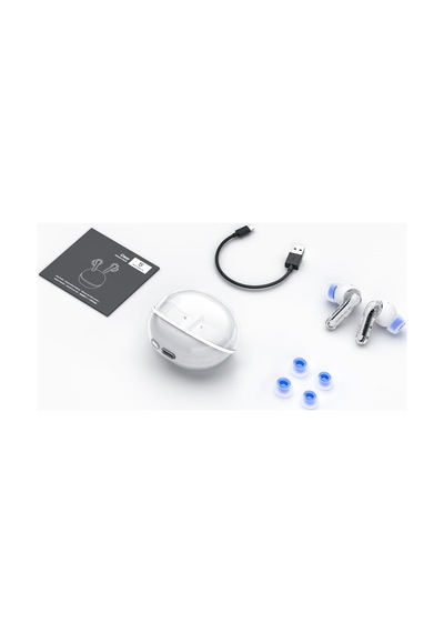 Clear Enc Tws Bluetooth 5.3 Kulak İçi Kablosuz Kulaklık Beyaz