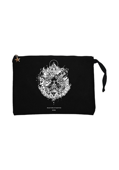 Bullet for My Valentine Fever Siyah Clutch Cüzdan / El Çantası Siyah