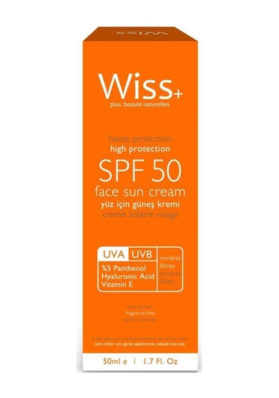Wiss+ Plus Yüz için Güneş Kremi Spf 50 50 ML