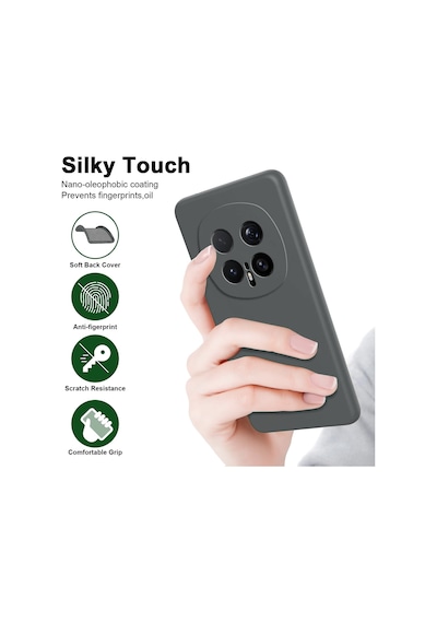 Caseonn Honor Magic 8 Pro Kılıf Kamera Korumalı Mikrofiber Astarlı Lansman Gri