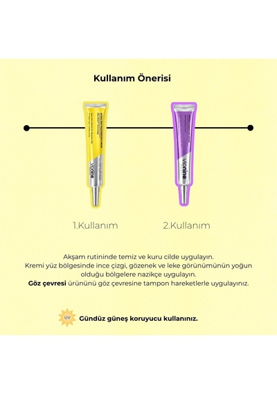 Tr Gece Bakım Seti 2'li, Retinal Krem 15ml + Göz Kremi 20ml