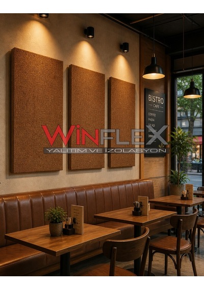 Akustik Kumaş Kaplı Panel-60x120cm Kahverengi