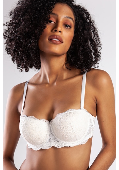 Lenaca G.colors Push Up Strapless Bra, Ekru Konforlu Ve Şık Sütyen Çok Renkli