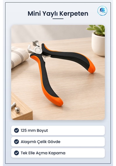 Mini Yaylı Kerpeten 125 Mm Alışımlı Çelik Tel Kesici Hassas El Al
