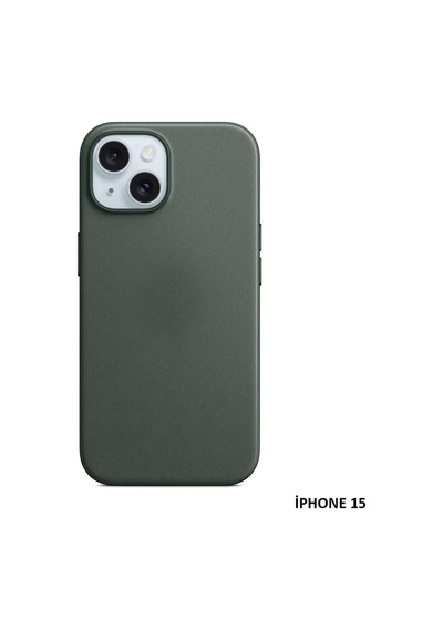 Apple Uyumlu iPhone 15 İçin Magsafe Özellikli Mikro Dokuma Kılıf