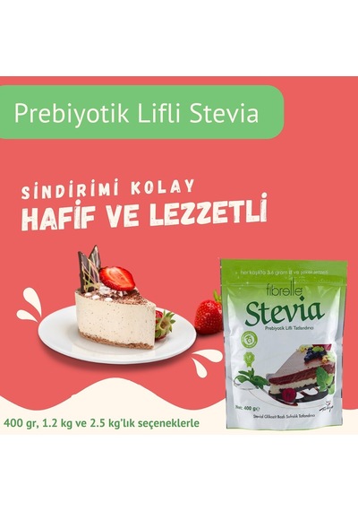 Fibrelle Prebiyotik Lifli Stevialı Tatlandırıcı 400 G