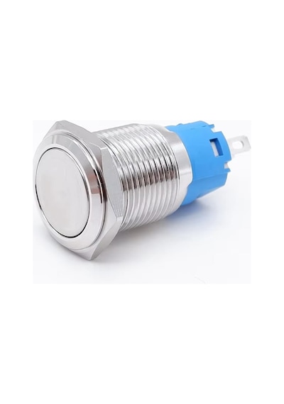 16mm Metal Panel Montaj Düz Kafa Latch Buton No Nc Dc 6a 12v Ac 3a 250v Ip67 Su Geçirmez Düğme Star