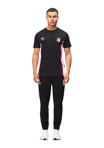 Beşiktaş Lisanslı Antrenman Siyah Bisiklet Yaka T-shirt SIYAH