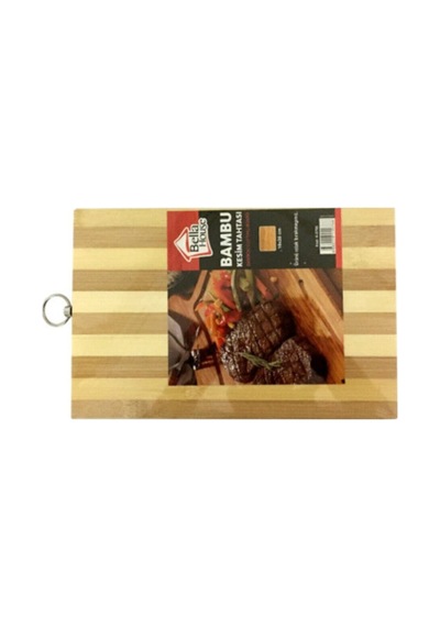 Bambu Kesim Tahtası Ahşap Kesim Panosu 18x28cm Küçük Boy K-0766 Bambu Kahverengi Diğer