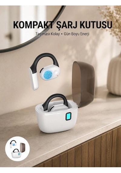 Mey İthalat Bluetooth 5.0 Kulak İçi Kulaklık Güçlü Bas, Uzun Pil Ömrü, Şarj Kutulu Tasarım Yeni Nesil Diğer