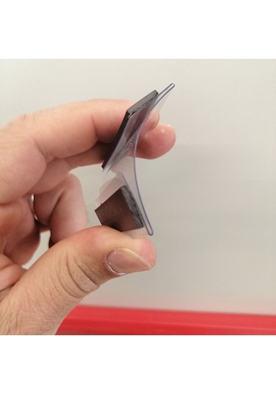 10 Adet C Tipi Mıknatıslı Magnetli Pvc Etiketlik İsimlik 5x5 Cm