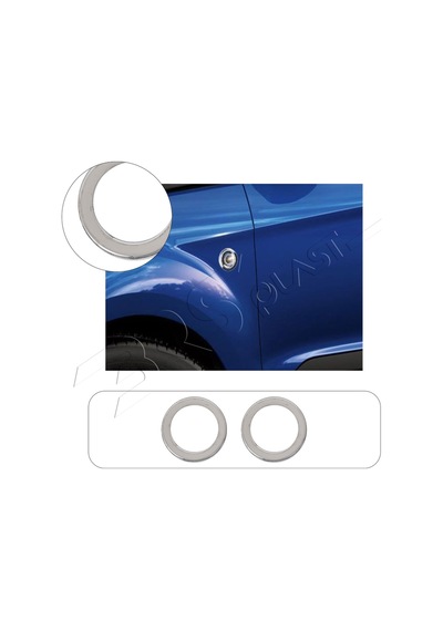 Ford Connect Uyumlu 2002 Ve Üzeri Krom Sinyal Çerçevesi 2 Parça Paslanmaz Çelik