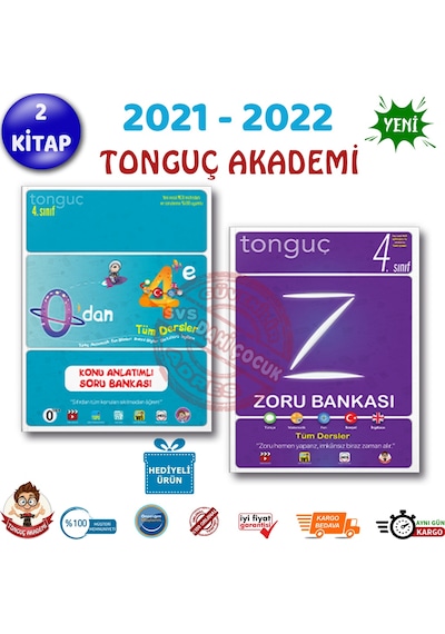 Tonguç 4. Sınıf Tüm Dersler Konu Anlatımlı Soru Zoru Bankası Set