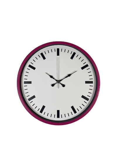 36 Cm Pembe Dekoratif Duvar Saati Çok Renkli 35580427