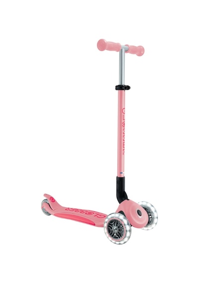 Globber Elite Deluxe Işıklı Scooter - Pastel Pembe Pembe
