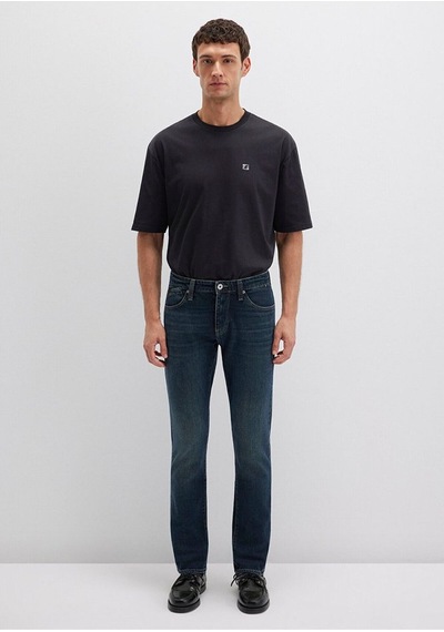 Jake Pro Koyu Puslu Comfort Jean Pantolon 0042289339 Mavi