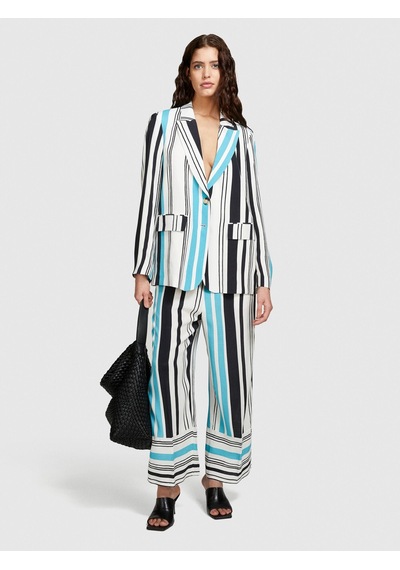 Sisley Tamamı Desenli Çift Düğmeli Maskülen Kesim Blazer Ceket Kadın Renkli Ceket - 324p2vjdlw024 Çok Renkli Sisley Tamamı Desenli Çift Düğmeli Maskülen Kesim Blazer Ceket Kadın Renkli Ceket - 324p2vjdlw024 Çok Renkli