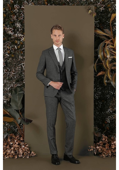 Efor Tk 880 Slim Fit Antrasit Klasik Takım Elbise Antrasit Efor Tk 880 Slim Fit Antrasit Klasik Takım Elbise Antrasit