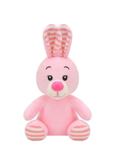 Pembe Peluş Tavşan Oyuncak 14 Cm - Yumuşak Welsoft Kumaş Mini Peluş Tavşancık