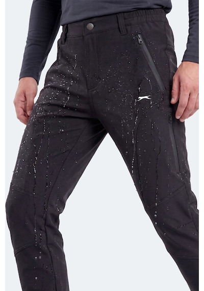 Slazenger Cocoa I Erkek İçi Polarlı Rüzgar Ve Su Geçirmez Softshell Siyah Pantolon