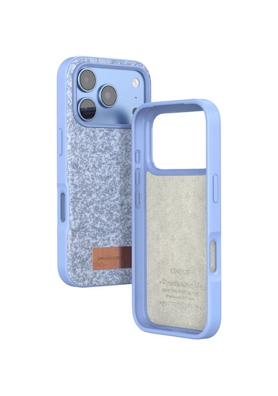 Onegif Apple İphone 18 Pro Max Uyumlu Bright Simli Kapak - Mavi Çok Renkli