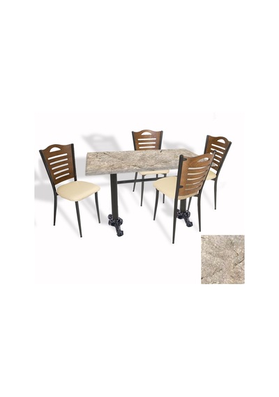 Çipa Döküm Ayak - Papelli Sandalye Mutfak Masa Takımı Werzalit, Wermodin Ve Allzalit Tabla - Scala Marble - Krem - 80x140 Çok Renkli Çipa Döküm Ayak - Papelli Sandalye Mutfak Masa Takımı Werzalit, Wermodin Ve Allzalit Tabla - Scala Marble - Krem - 80x140 Çok Renkli