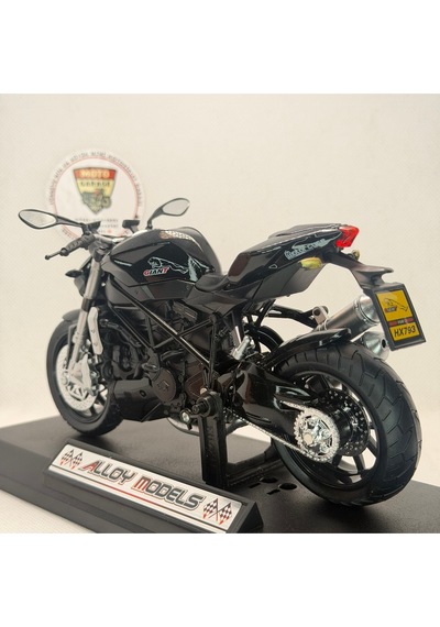 Ducati Streetfighter Giant Siyah Model Motosiklet 1:12 Ölçekli