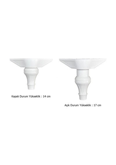 Eymenyapimarket Şahin Lükens Ayak Mobilya Koltuk Çekyat Ayağı 14-17 Cm Ayarlı
