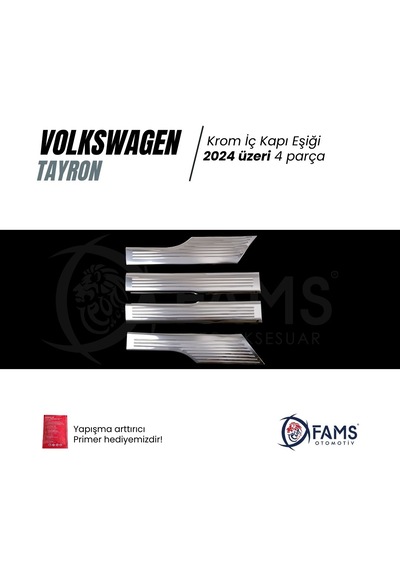 Vw Tayron Uyumlu İç Kapı Eşiği 4 Kapı 2024 Üzeri P.çelik Parlak