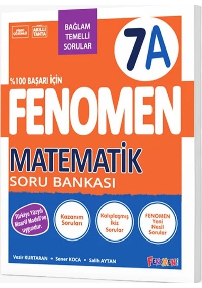 2027 7.sınıf 7a Matematik Bağlam Temelli %100 Maarif Yüzyıl Yeni Müfredat Soru Bankası Kolay-orta