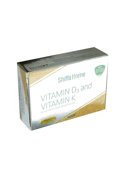Shiffa Home D3 Ve K Vitamini Yumuşak 1300 Mg X 30 Kapsül