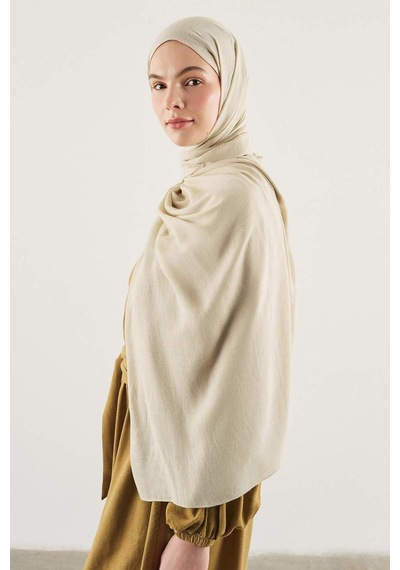Defacto Fresh Scarfs X Defacto Premium Kum Beji Keten Şal I1758ax26smbg356 Bej-bg356