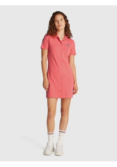 Tommy Jeans Kadın Pembe Elbise Çok Renkli