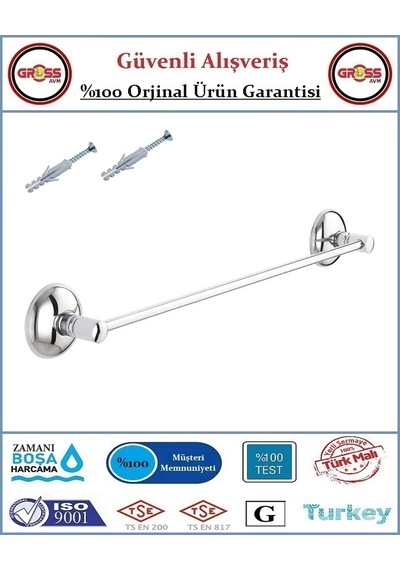 Havluluk Paslanmaz Nikel - Düz Uzun