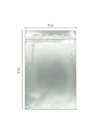 11X12 Gri Lüx Metalize Paketi 50 Adet