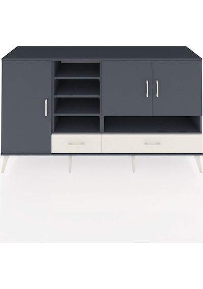 Hyperion Konsol 8 Raflı 2 Çekmeceli 3 Kapaklı 176x44x99 Antrasit- Antrasit-antrasit/aytaşı Hyperion Konsol 8 Raflı 2 Çekmeceli 3 Kapaklı 176x44x99 Antrasit- Antrasit-antrasit/aytaşı
