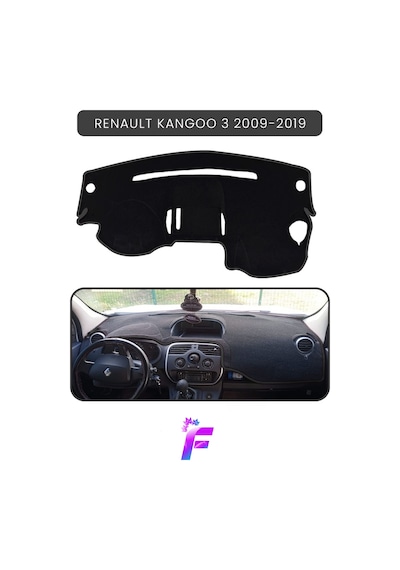 Renault Kangoo 3 2009-2019 Torpido Örtüsü Güneşten Korur Kolay Montaj Tam Uyum Kaymaz A42