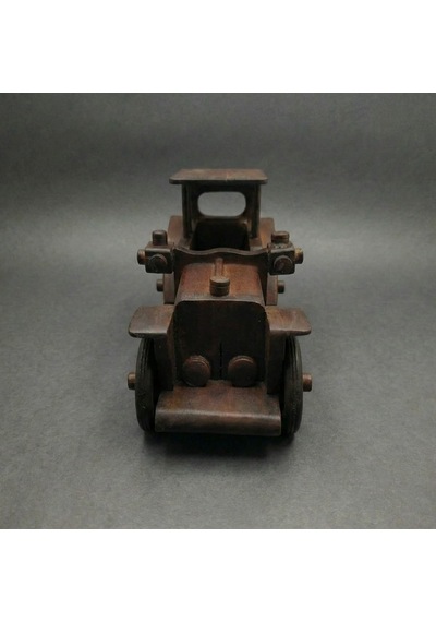Olden Ahşap Dekoratif Obje Araba - %100 El Yapımı - Ahşap - 23x11x9 Cm