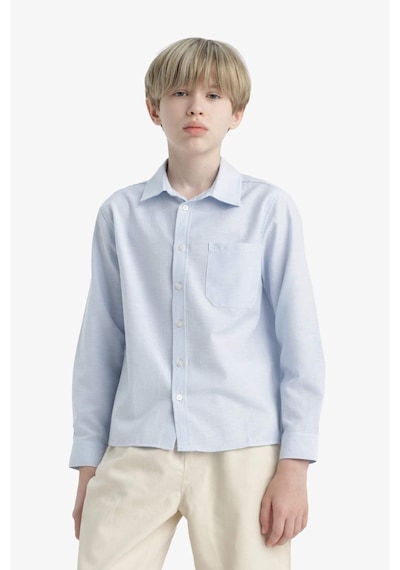 Defacto Erkek Çocuk Okula Dönüş Regular Fit Polo Yaka Oxford Uzun Kollu Gömlek F3268a825aube793 Mavi Defacto Erkek Çocuk Okula Dönüş Regular Fit Polo Yaka Oxford Uzun Kollu Gömlek F3268a825aube793 Mavi