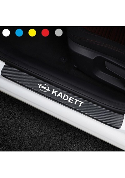 Opel Kadett Için Karbon Kapı Eşiği Sticker ( 4 Adet )