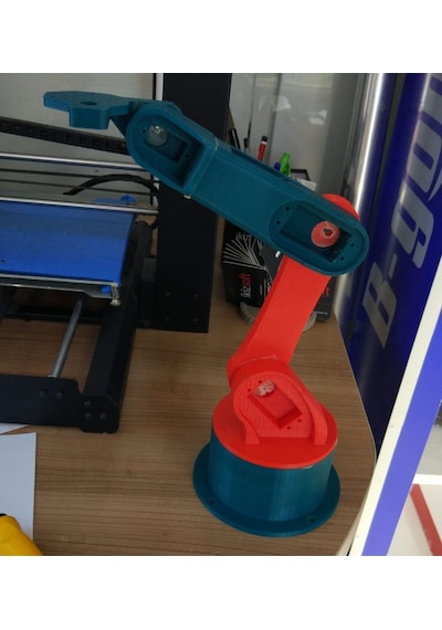Telefon Kontrollü Büyük Robot Kol Sadece 3D Baskısı