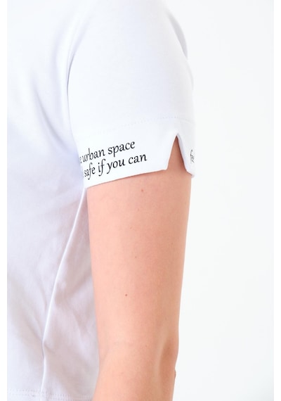 Sortie Collection Karyoka Dikişli Tshirt Beyaz
