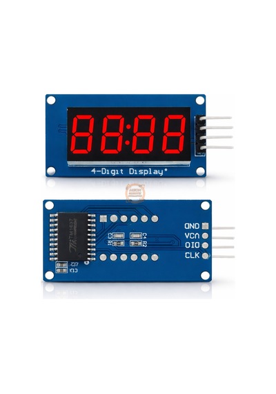Tm1637 Display 4 Dijit 7 Segment Kırmızı Ekran Modülü Arduino Uyumlu