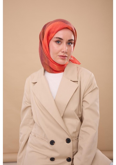 Silk Home Olinda İpek Eşarp 47005-16 Narçiçeği, Vizon, Mürdüm, Somon, Pudra, Taba