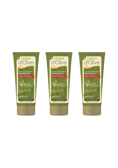 D'olive Zeytinyağlı Renk Koruyucu Saç Kremi 200ml 3 Adet