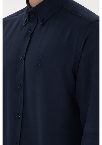 U.S. Polo Assn. U.s. Polo Assn. Erkek Uzun Kollu Regular Gömlek 2084126 Lacivert